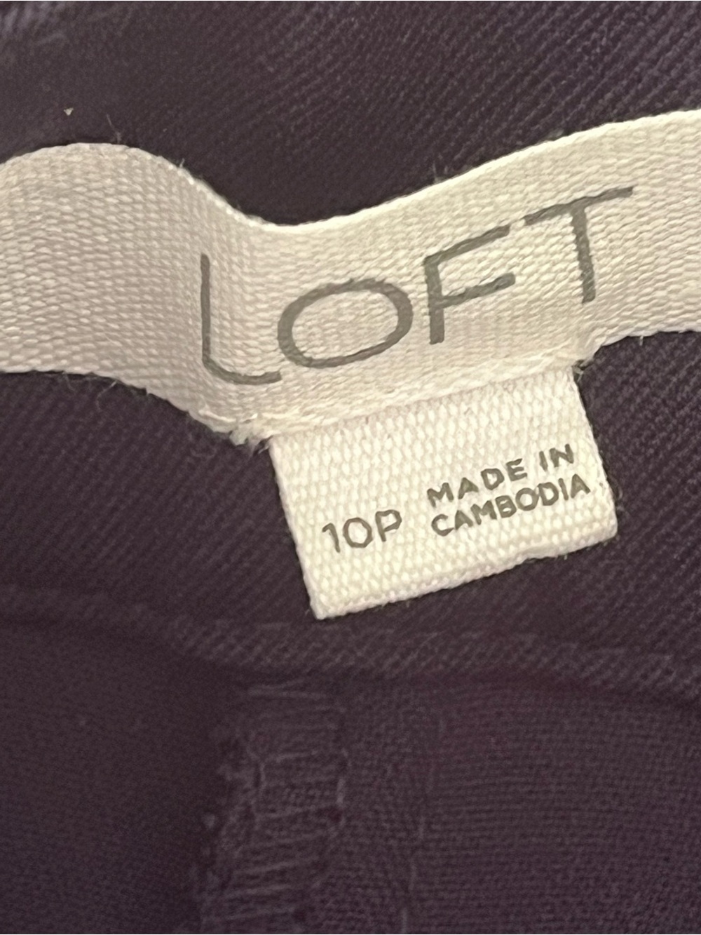 LOFT Devin Slim Navy Sailor Button Trouser Pants Size 10P - Picture 2 of 15